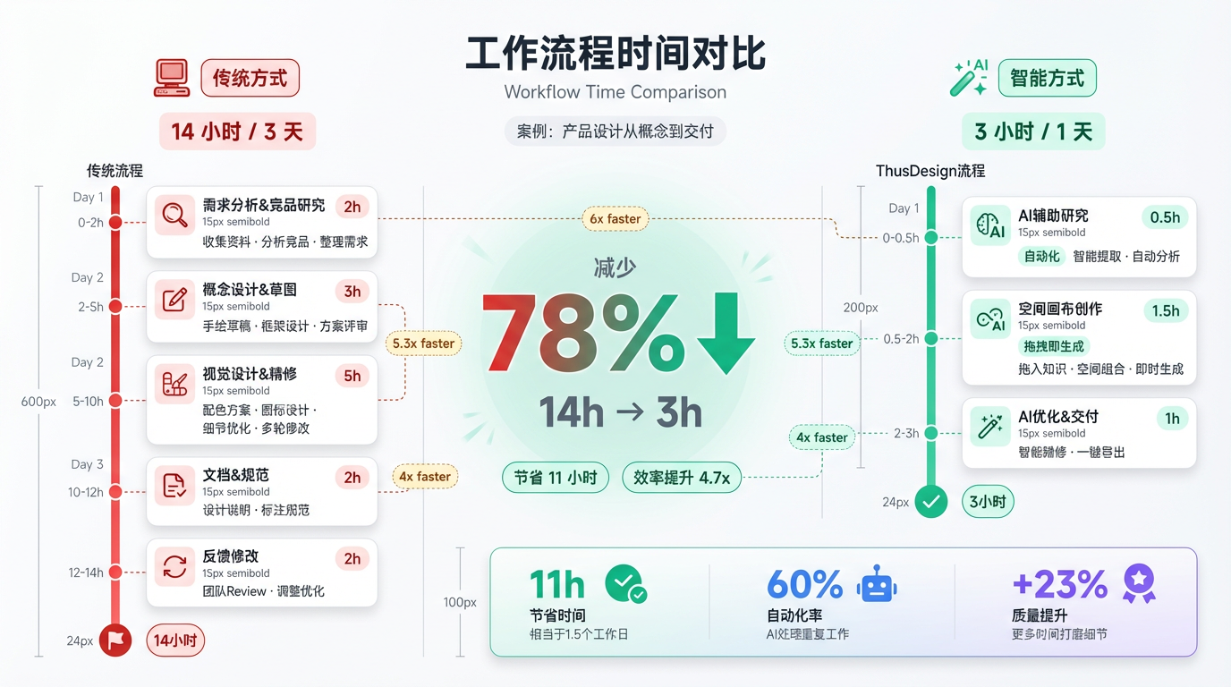 案例对比：产品设计时间节省78%